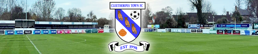 Cleethorpes Town FC, sponsored by Shutters of Elegance