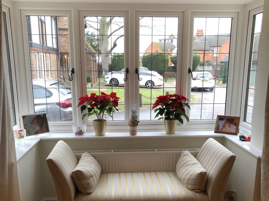 Bay window before shutters