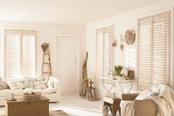 Classic Shutters in a bright, farm-house style home