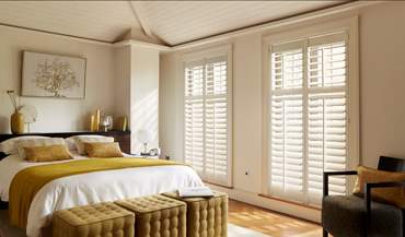 Two sets of Classic Shutters, open