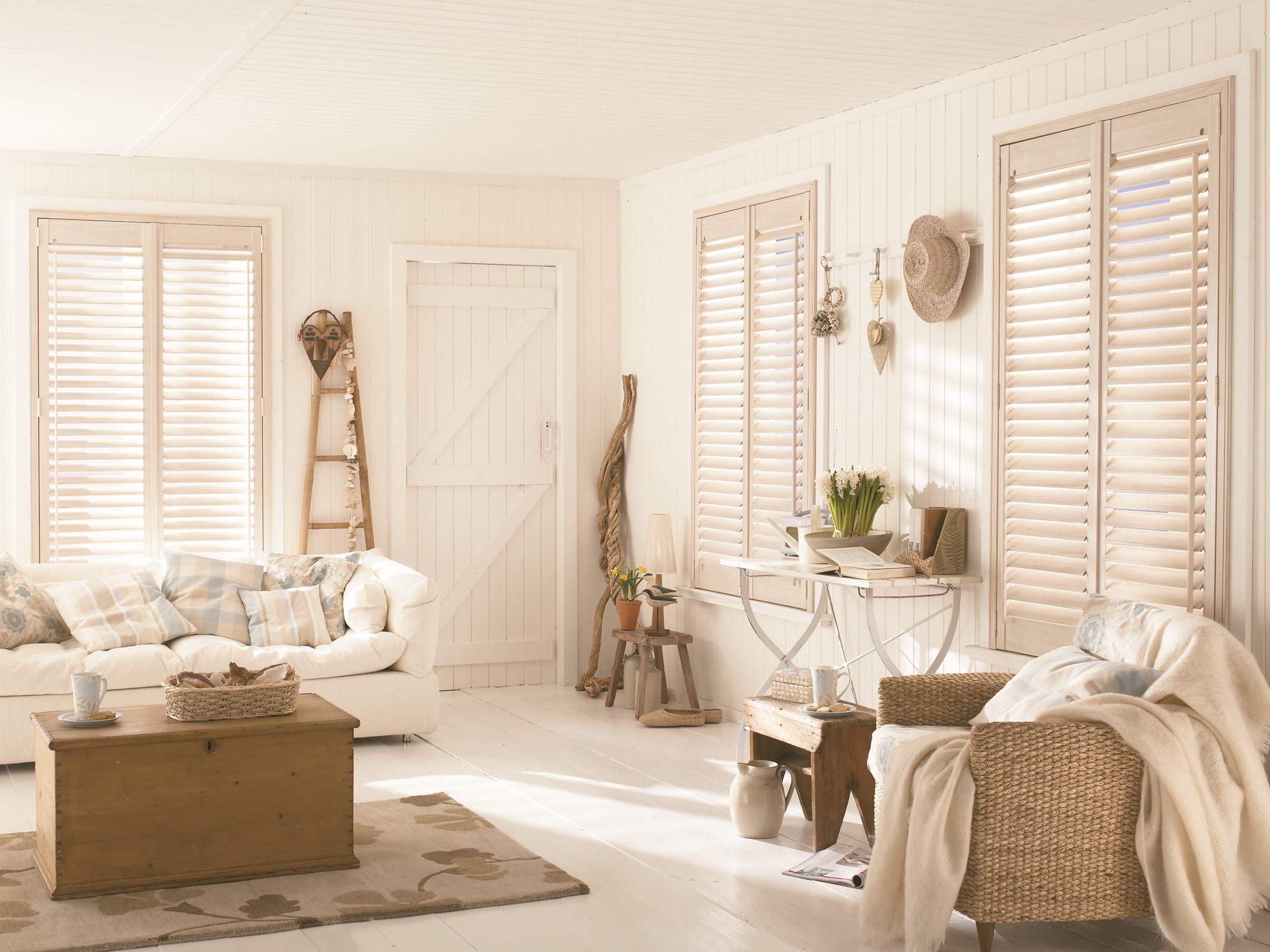 Classic Shutters in a traditional farmhouse interior