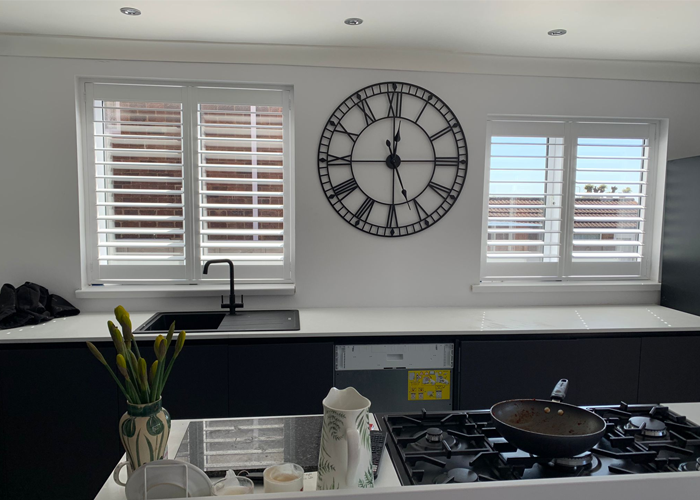 Worcester Shutters in a modern Kitchen