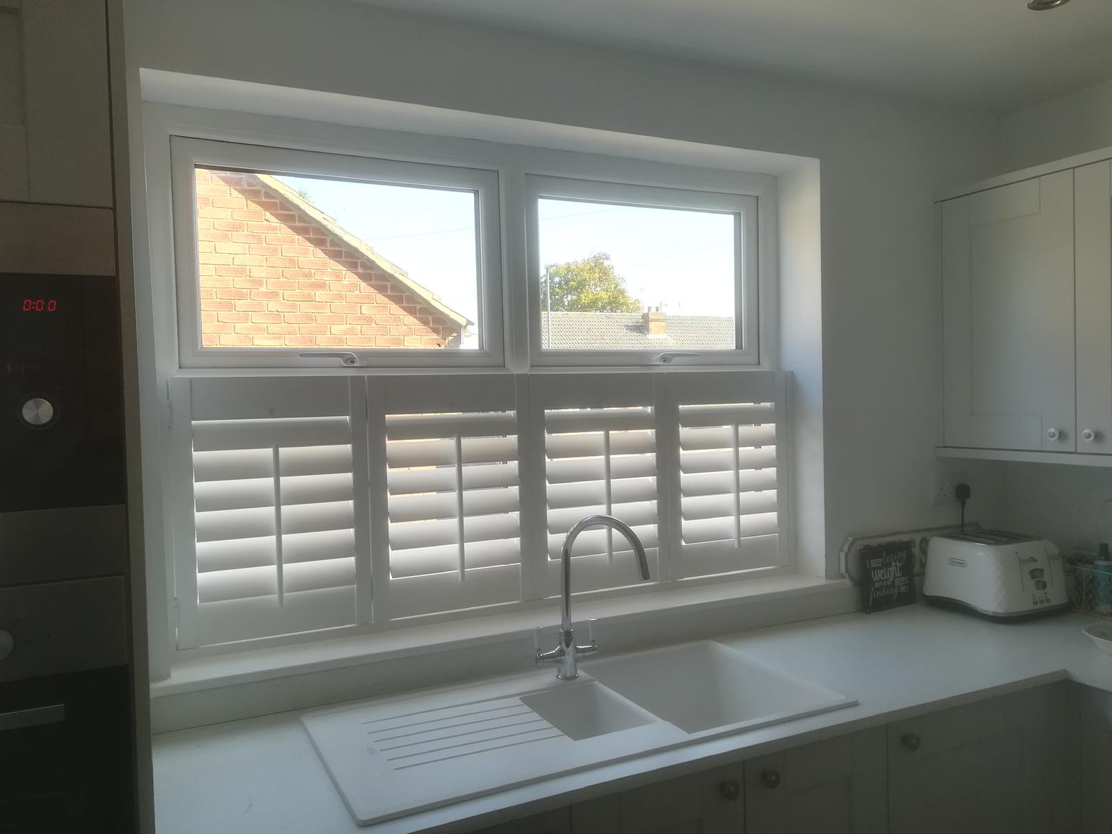 A Customer Installation of Kitchen Shutters