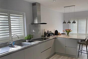 A Shutter installation is a Customer's Kitchen